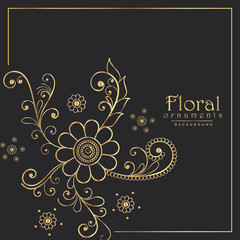 stylish floral pattern design background