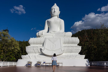 Fototapeta premium Wat Phra That Mae Yen, Pai, Thailand
