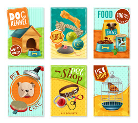 Pet Care 6 Mini Banners Set 