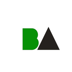 Fototapeta premium INNITIAL DESIGN LETTER GREEN