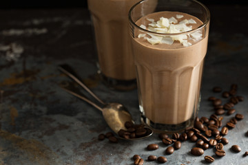 Coffee smoothie with coconut
