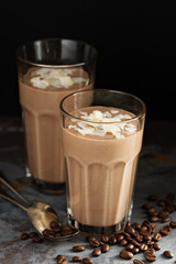 Coffee smoothie with coconut