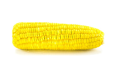 Fresh corn boil isolated on white background