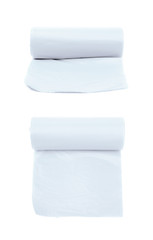 Trash bag roll isolated