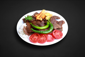 Traditional turkish kebab