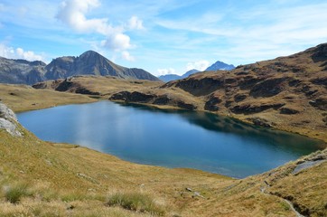 Mountain Lake Palasina, Aosta Valley, Italy