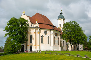 Obraz premium Pilgrimage Church of Wies, Bavaria, Germany.