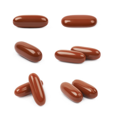 Drug medical pill isolated