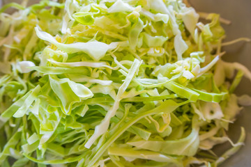 Cabbage slide  for cooking food