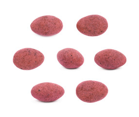 Almond nut coated with chocolate