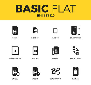 Basic set of SIM icons