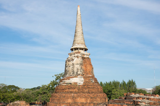 Ancient pagoda in Ayutthaya, Thailand