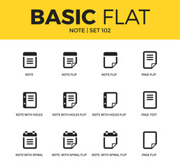 Basic set of Note icons