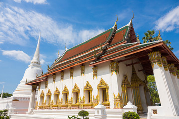 Wat Suwandara in Ayutthaya provinch , the heritage of UNESCO