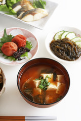 おいしそうな和風朝食
