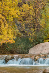 Fototapeta premium Scenic River Landscape in Autumn