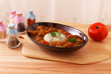 おいしそうなカレーライス

