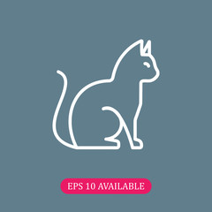 Cat icon vector