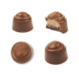 Chocolate confection candy isolated