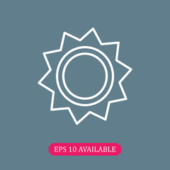Sun icon vector