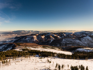 Panorama gór szczyrk