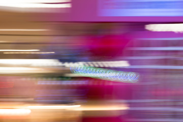 Abstract background of colorful blur dance of movement motion speed light