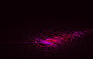fractal colorful and circles reflection