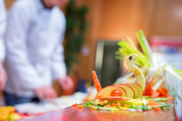 apprentis cuisine en action