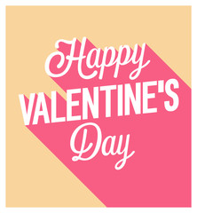 Happy Valentines Day greeting card.