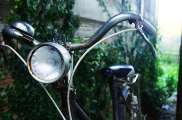 Old bike in the backyard