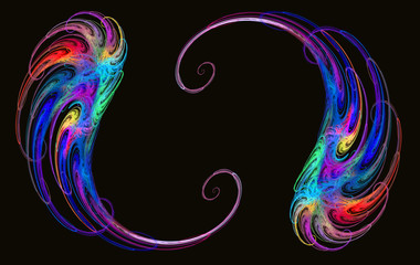 a bright and feathers fractal