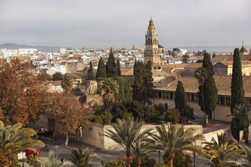 views of the historic center of Cordoba, Spain.
