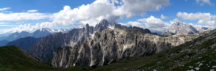 Panorama Aussicht in den Sextener Dolomiten