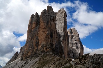 Drei Zinnen in den Sextener Dolomiten