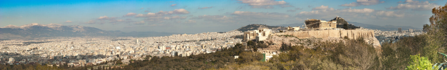 Fototapeta na wymiar Panoramic of Acropolis