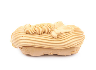 Creamy dessert nut fudge isolated