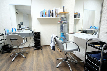 Interior of a hairdressing salon