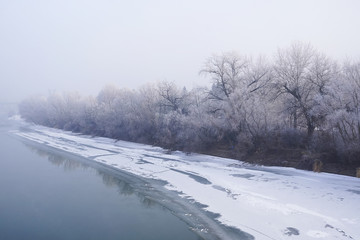 River winter landscape