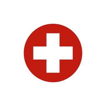 First aid sign icon vector design isolated on white background 