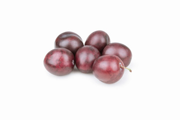 isolated plum