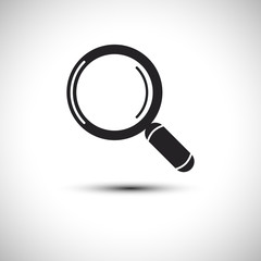 Zoom Icon. Magnifying glass Icon. Vector illustration.