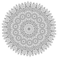 Mandala. Ethnic decorative elements. Vintage decorative elements. Oriental pattern illustration. Islam, Arabic, Indian, turkish, pakistan chinese ottoman motifs