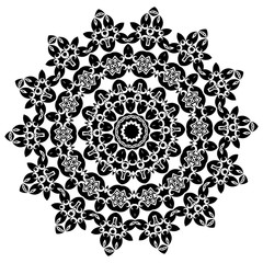 Mandala. Ethnic decorative elements. Vintage decorative elements. Oriental pattern illustration. Islam, Arabic, Indian, turkish, pakistan chinese ottoman motifs