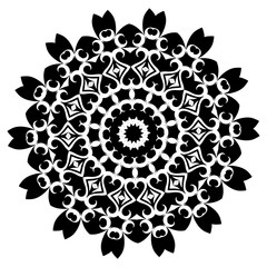 Mandala. Ethnic decorative elements. Vintage decorative elements. Oriental pattern illustration. Islam, Arabic, Indian, turkish, pakistan chinese ottoman motifs
