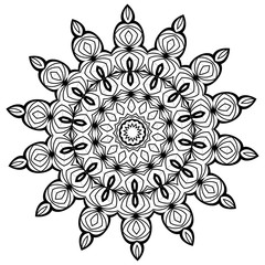 Mandala. Ethnic decorative elements. Vintage decorative elements. Oriental pattern illustration. Islam, Arabic, Indian, turkish, pakistan chinese ottoman motifs