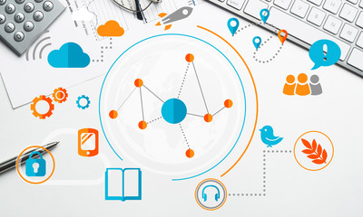 Fototapeta premium Wireless connection design