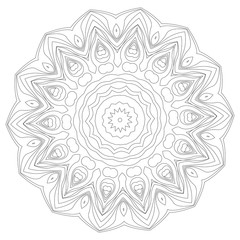 Mandala. Ethnic decorative elements. Vintage decorative elements. Oriental pattern illustration. Islam, Arabic, Indian, turkish, pakistan chinese ottoman motifs