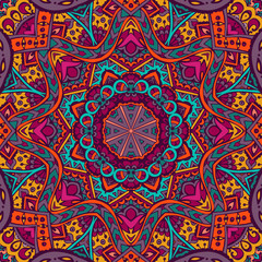 Abstract festive colorful mandala vector