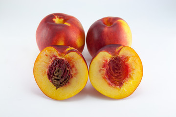 Nectarine fruit isolated