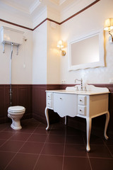 Modern interior of bathroom